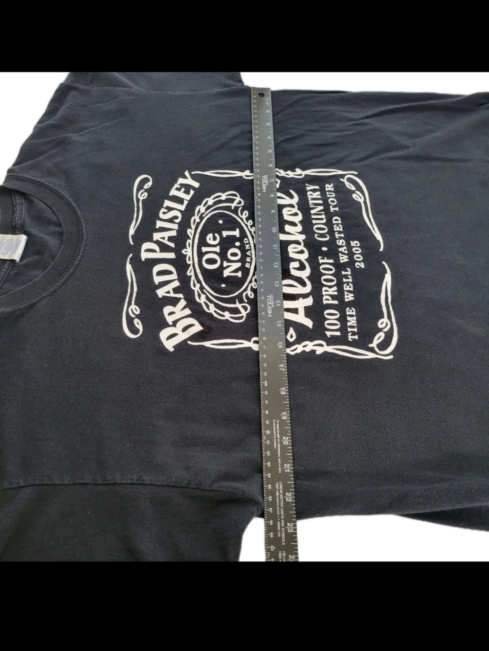 Brad Paisley 2005 Time Well Wasted Tour Graphic Print T-shirt XL Country Music